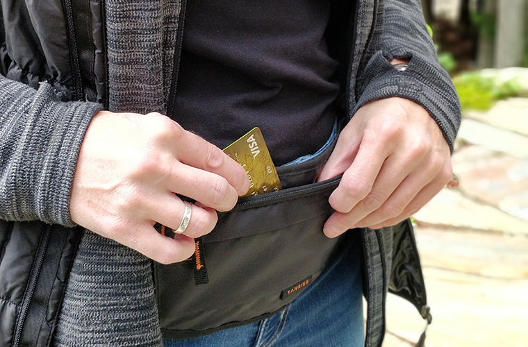 Tarriss RFID Money Belt & Hidden Travel Passport Wallet