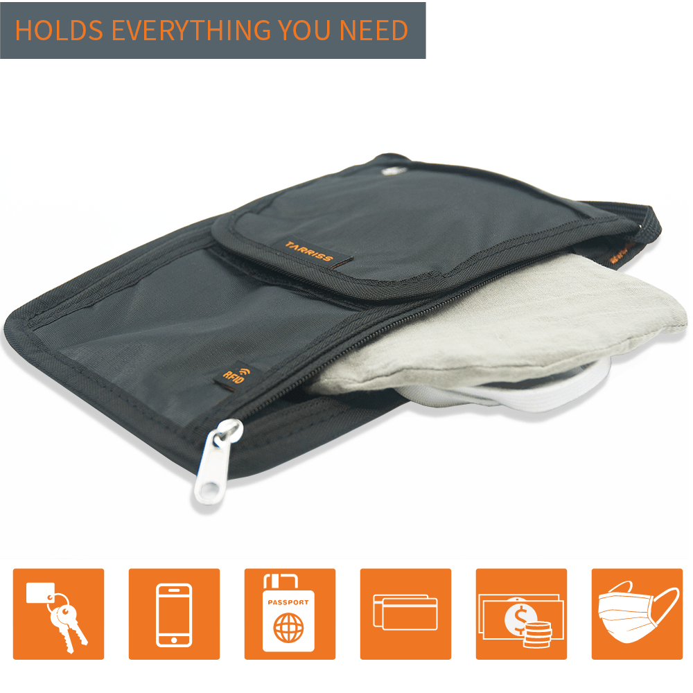Anti theft passport bag on sale