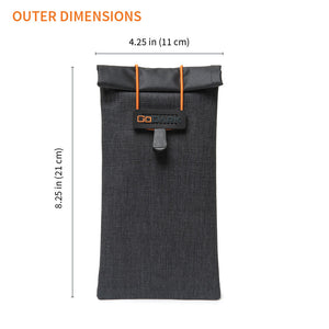 GoDark Faraday Bag for Phones dimensions
